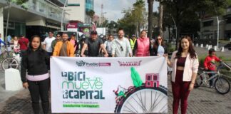 Con rodada, Puebla capital conmemora Día Mundial de la Bicicleta
