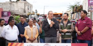 Pepe Chedraui inicia rehabilitación de calle Francisco I. Madero