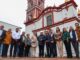 Tonantzin Fernández entrega insumos para rehabilitar Parroquia de San Pedro