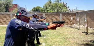 Capacitan a 800 policías auxiliares en atención ciudadana y tiro simulado
