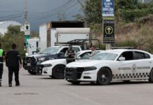 Persecución en Sanctorum deja cinco detenidos y dos camiones asegurados
