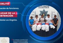 SSC Atlixco detiene a cinco por suplantar a personal de salud