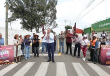 Pepe Chedraui entrega rehabilitación vial en la colonia Vicente Guerrero