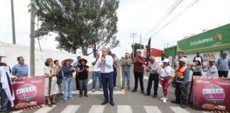 Pepe Chedraui entrega rehabilitación vial en la colonia Vicente Guerrero