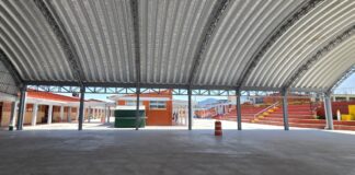 Rehabilitan techado y plaza cívica en primaria de Yaonáhuac