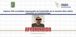 Detienen a hombre de 75 años por feminicidio en Cuautlancingo