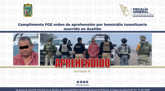 Aprehenden a hombre por homicidio tumultuario en Acatlán