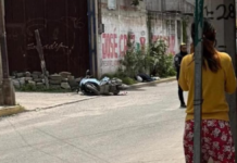 Motociclista es asesinado a balazos en calles de Amozoc