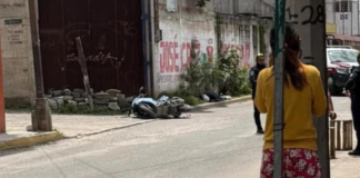 Motociclista es asesinado a balazos en calles de Amozoc