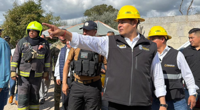 Armenta destaca respuesta inmediata tras explosión en Tepeaca