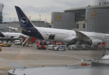 Colapsa tren de aterrizaje de avión en Alemania; deja varios heridos