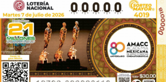 AMACC celebra 80 años con billete especial de Lotería Nacional
