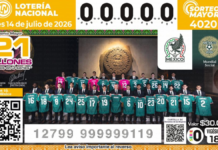 Selección Mexicana protagoniza nuevo billete de Lotería Nacional