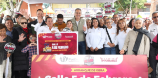 Pepe Chedraui inicia rehabilitación de la calle 5 de Febrero