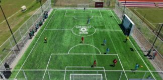 Gobierno Federal y Zacatlán inauguran cancha de futbol 5