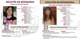 Activan búsqueda internacional por dos desaparecidas en Puebla