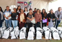 Entregan despensas a personas con discapacidad en Zacatlán