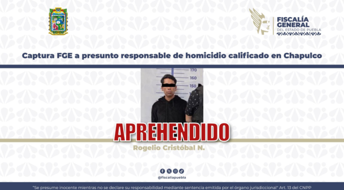 Detienen a presunto responsable de homicidio ocurrido en Chapulco
