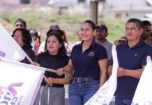 Lupita Cuautle inicia ampliación de drenaje en calle de Cacalotepec