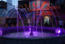 Rehabilitan fuente del Parque de Xanenetla con nueva iluminación