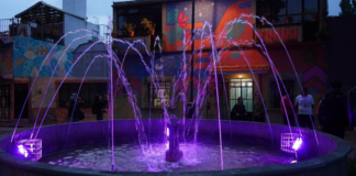 Rehabilitan fuente del Parque de Xanenetla con nueva iluminación