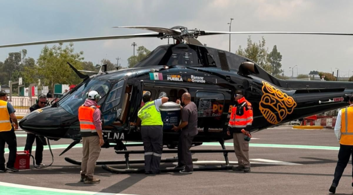 Trasladan vía aérea hígado desde Puebla para trasplante en la CDMX