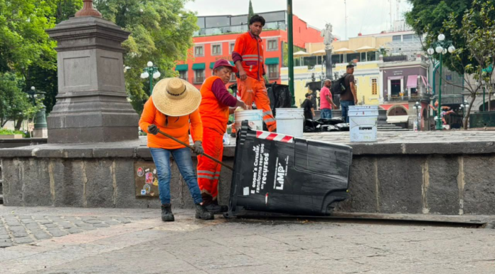 OOSL realiza operativo de limpieza tras festejos futboleros