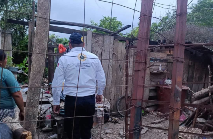 Lluvias dejan al menos 20 viviendas afectadas en Xicotepec