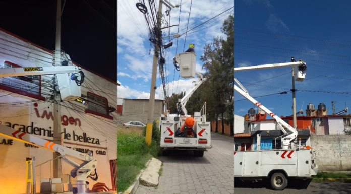 San Pedro Cholula repara 40 luminarias en barrios y juntas auxiliares