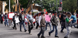 Marcha de la 28 de Octubre afecta vialidades en Puebla