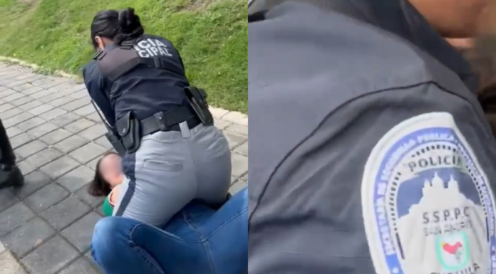 Detienen a mujer en parque de San Andrés Cholula; niegan abuso policial