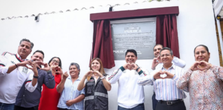 Omar Muñoz entrega pavimentación de la Privada San Miguel