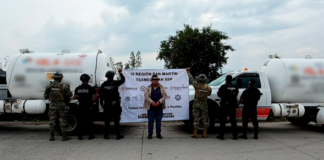 Detienen a un hombre y aseguran dos pipas en Texmelucan