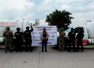 Detienen a un hombre y aseguran dos pipas en Texmelucan