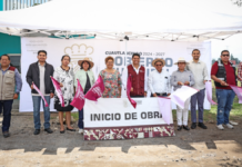 Omar Muñoz inicia pavimentación en calle Tierra y Libertad