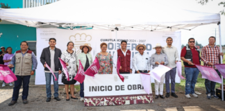 Omar Muñoz inicia pavimentación en calle Tierra y Libertad