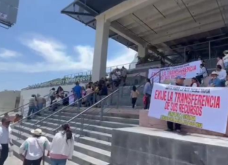 Comunidad nahua protesta en SPFA por retraso en entrega de recursos