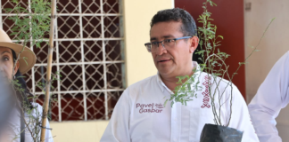 Pável Gaspar impulsa reforestación en escuelas de Puebla