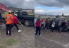 Choque de camioneta desata riña en canchas de Ciudad Serdán