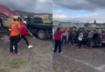 Choque de camioneta desata riña en canchas de Ciudad Serdán