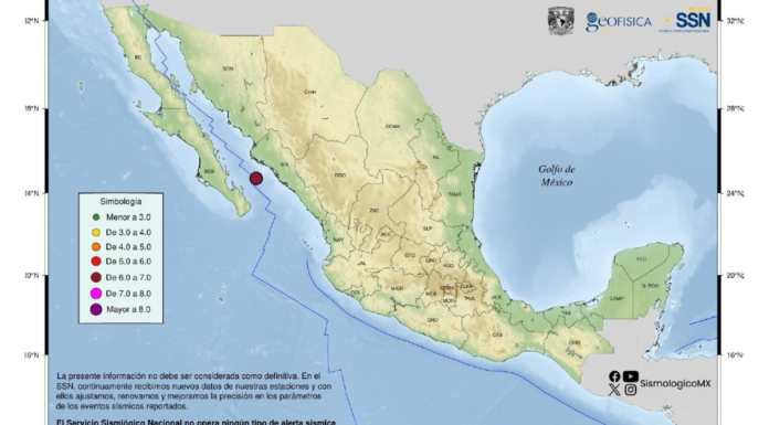 Dos sismos sacuden Sinaloa; no reportan daños ni lesionados