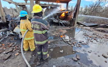 Continúan trabajos de mitigación tras explosión en Tepeaca
