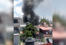 Reportan explosión e incendio en vivienda de Geovillas del Sur