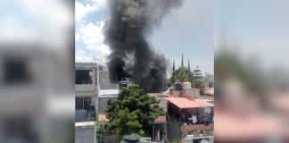 Reportan explosión e incendio en vivienda de Geovillas del Sur