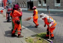 Ayuntamiento de Puebla realiza jornada de limpieza en la 2 Oriente