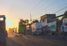 Accidente múltiple colapsa circulación en la Puebla-Tehuacán