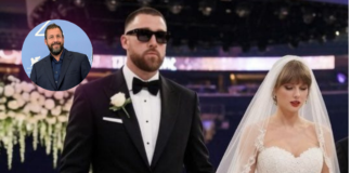 Adam Sandler ofició la boda de Taylor Swift y Travis Kelce