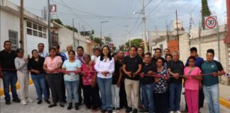 Inauguran pavimentación con adoquín en colonia San Alfonso, Atlixco