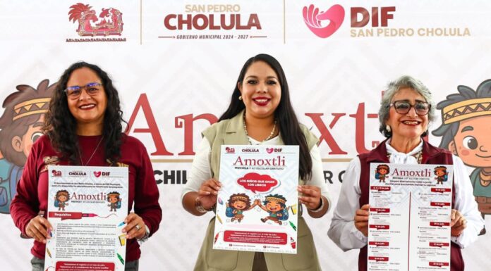 San Pedro Cholula apoyará a estudiantes de preescolar con útiles escolares
