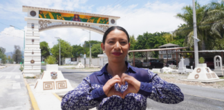 San Diego Chalma estrena arco de bienvenida con Obra Comunitaria